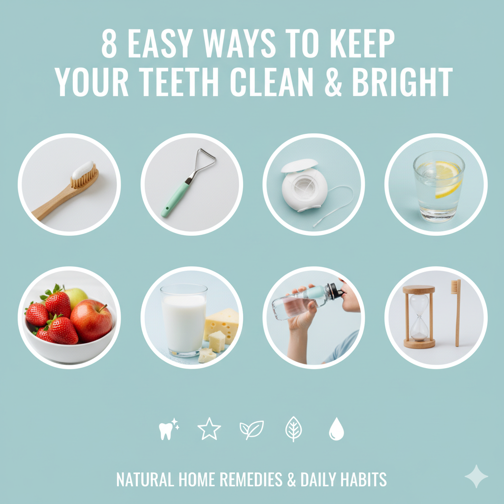 8 Easy Ways to Keep Your Teeth Clean and Bright
